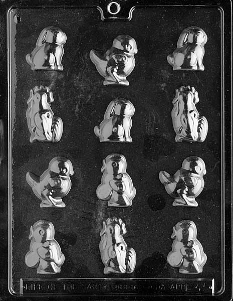 Chick and Rabbit Assortment Chocolate Mould